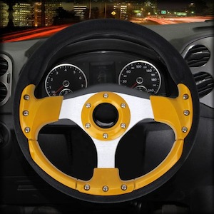 Sport Steering Wheel 32cm/70mm Bolt Spacing, Sim Racing/Off Road