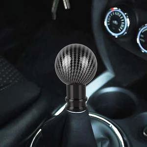 Carbon Fibre Texture Gear Shift Knob, Metal, Universal Fit