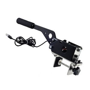 USB Handbrake for PC with Desk Clamp, Aluminium and Steel