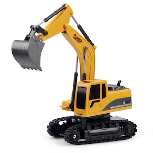 NC-258 RC Excavator, All-Terrain Caterpillar tracks, Rechargeable Battery, Coloured light