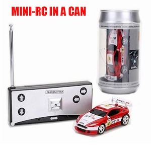 SQW Coke Can Mini-RC Car, 80mm Long, Rechargeable Battery, Controller