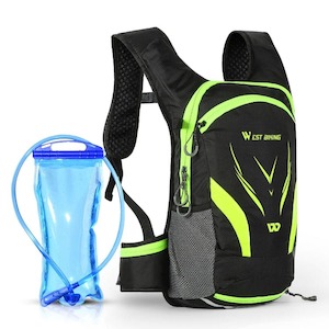 16L Lightweight Backpack with 2L Hydration Bladder, Helmet Mesh