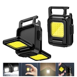 Compact 800mAh Dual Cob LED Camping/Work Light, USB Rechargeable, Tripod