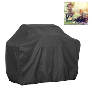 4 Burner with Hood 145cm BBQ Cover, Oxford 210D Water/UV Resistant, Drawstring