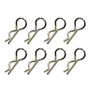 RC Part 6057, Metal Body Clips, 8 Pack