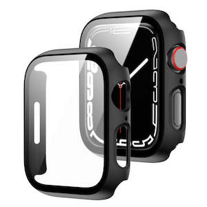 [3 PACK] Apple Watch Series 7/8/9 41mm Watch Cover with Tempered Glass Screen Protector