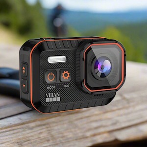 Viran 4K Wi-Fi Action Cam, Dash Cam, Sony Lens, IP68, Mount Kit, Wi-Fi