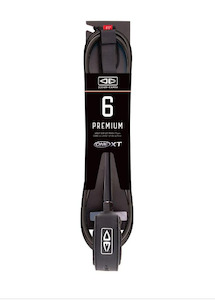 O&E Premium XT 6'0" One Piece Leash - Black