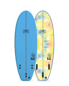 O & E Bug 5'2" Softboard Blue