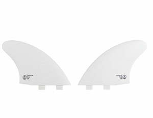 Captain Fin CF Keel Twin Tab - White