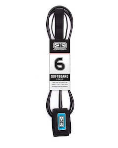 Clothing: Softboard Leash - 6'0 Black