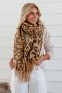 Super Soft Scarf/Wrap - Reversible Animal Print