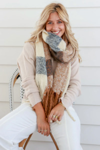 Super Soft Scarf/Wrap - Black Camel