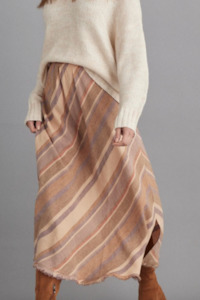 Sicily Skirt - Sental Stripe