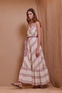 Devotion Nikol Long Dress - Straw Lilac