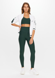 Leggings And Spin Shorts: Peached 28" High Rise Pant - British Racing Green