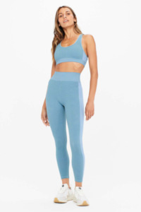 Leggings And Spin Shorts: Soft Seamless Midi Pant - Reef