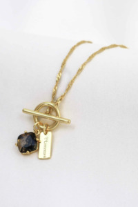 Pure Necklace - Gold with Herkimer