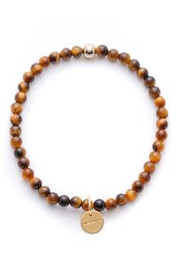 Mens Amuleto Tiger's Eye Bracelet - Small Bead