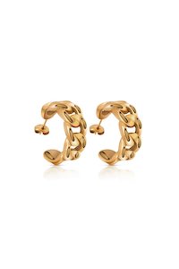 Groove Hoop Earrings - Gold