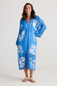 Carlia Kaftan - Blue Passion Flower