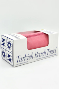 Turkish Towel with Zipper Pocket (Boxed) - 8 Colour Options