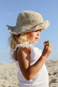 Hobo Hatch 1: Kids Polly Short Brim Hat - Natural