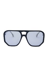 Wager - Black with Blue Lenses