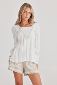 Exhale Blouse - White