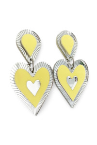 Jewellery: Freina Single Drop Earrings - Lemon Sorbet