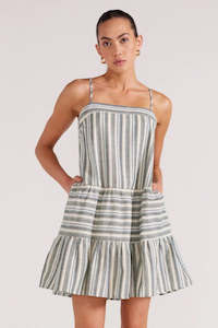 Sale: *Pre-Loved* Hudson Tiered Mini Dress - Stripe