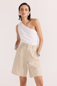 Mason Longline Shorts - Natural Marle