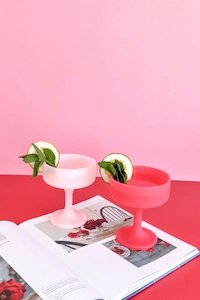 Cherry + Blush | Mecc | Silicone Unbreakable Cocktail Glasses