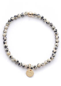 Mens Amuleto Dalmatian Jasper Bracelet