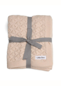 Gifts For Baby: Merino Purl Knit Blanket