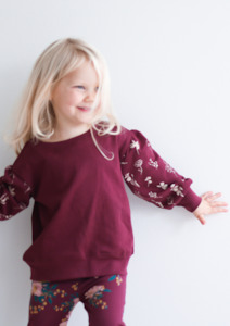 Gifts For Baby: Flower Sketch Bishop Sweater