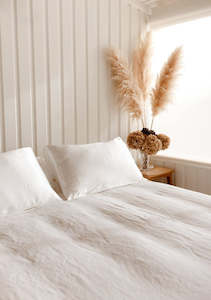 Sleepwear: Double Silk Pillow Case Set - Ivory