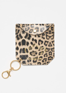 Face Mask Holder - Leopard