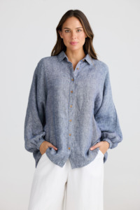 Shanty: Milano Shirt - Navy Fleck