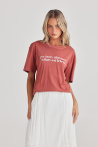 Lovers Relaxed Tee - Russet