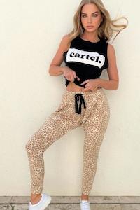 Kenji Comeback Pant - Tan Leopard