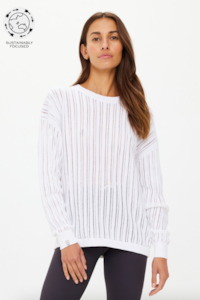 Muse Chesca Long Sleeve Knit - White