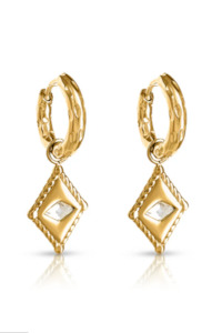 Arena Huggie Earrings - Gold