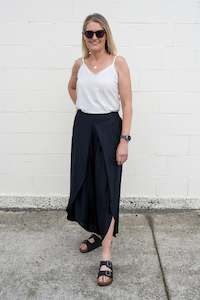 Womenswear: Butterfly Palazzo Pants - Navy