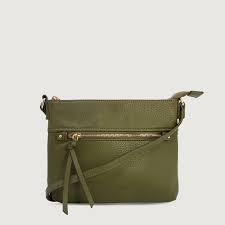 Womenswear: Vegan Leather Thorndon Bag - Olive