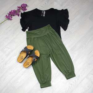 3/4 Lounge Pants - Green