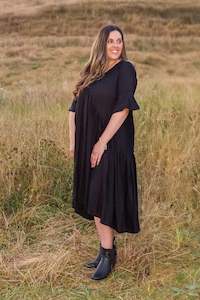 Loose Bohemian Indiana Maxi - Plain Black