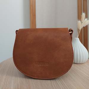 Vegan Leather Oakura Bag- Tan