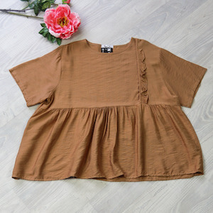 Caramel - Frill Detail Tee