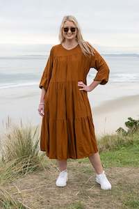 LS Cicely Smock Dress - Copper